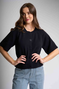 SOFT STRUCTURE CARDIGAN True Navy