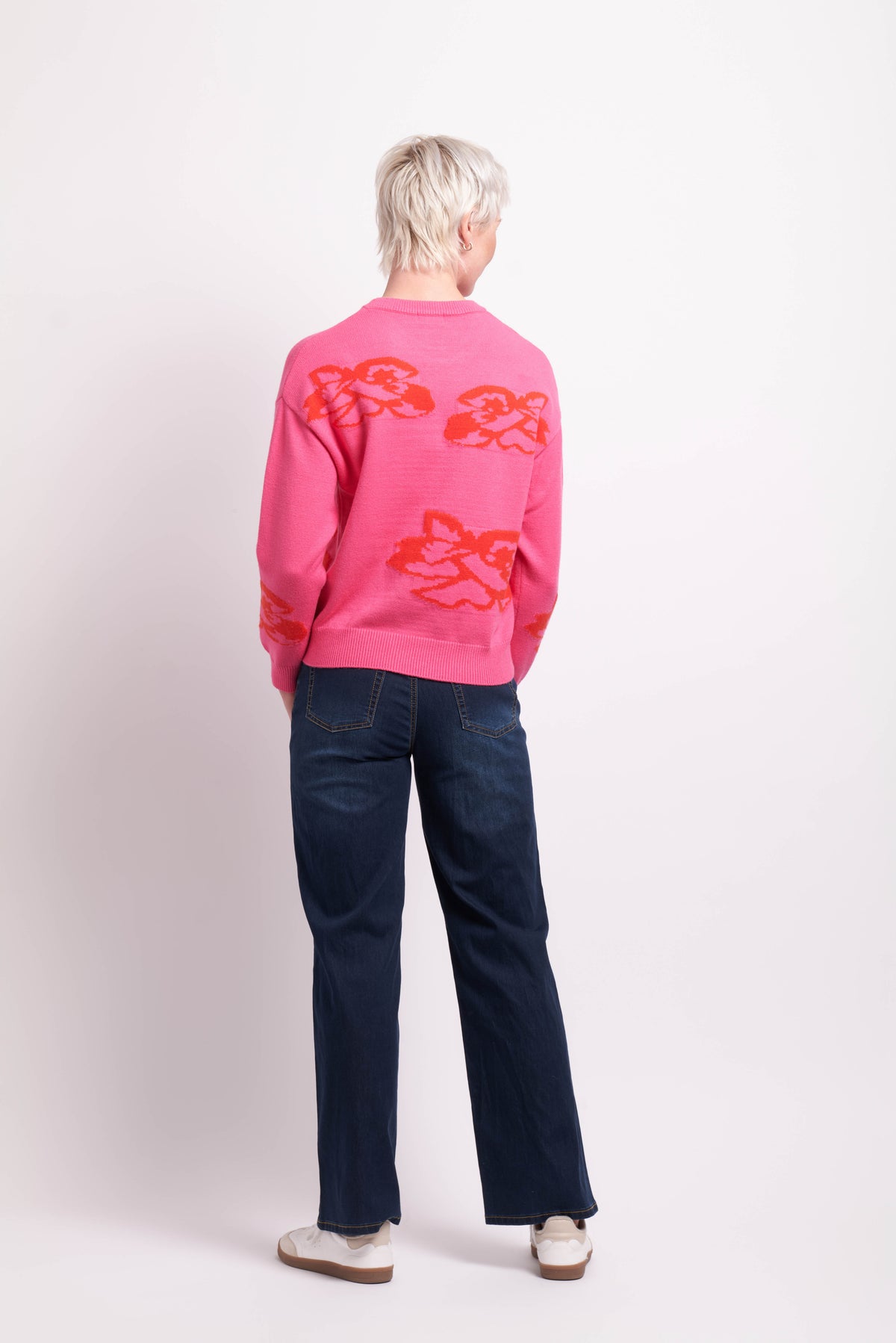 Cosy Crewneck in Pink / Neon Flash