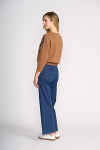 BLOOM TOP Chestnut True Navy