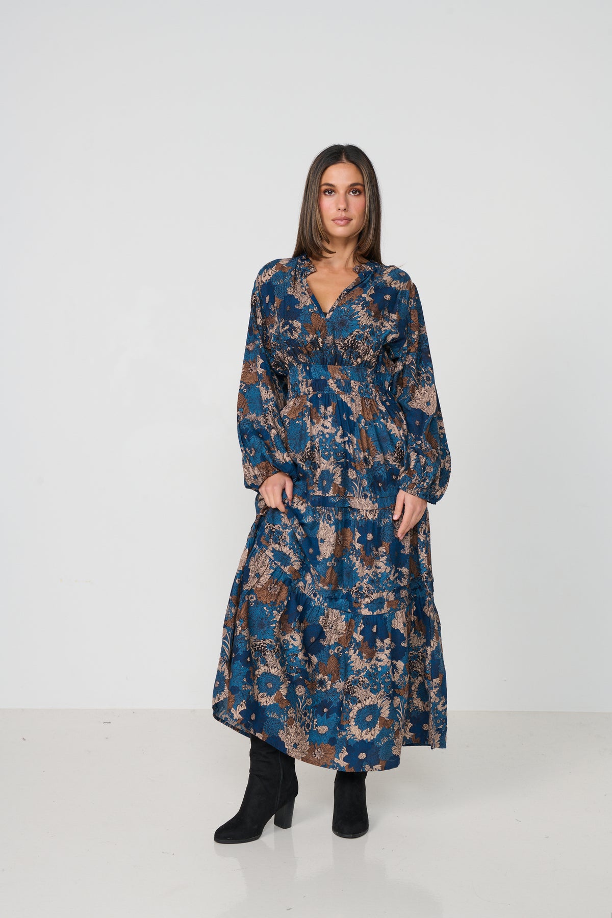 Dress Multi Panels Triple Elastic Waist