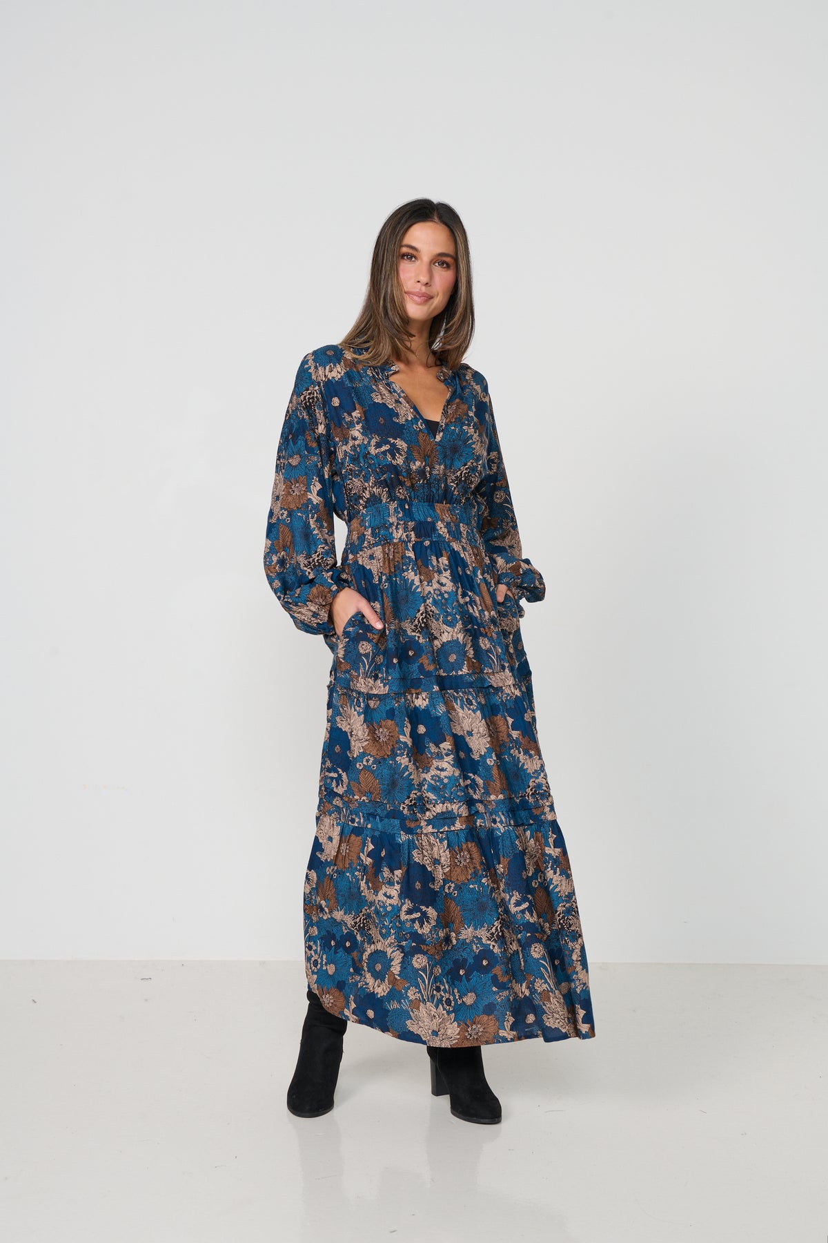 Dress Multi Panels Triple Elastic Waist