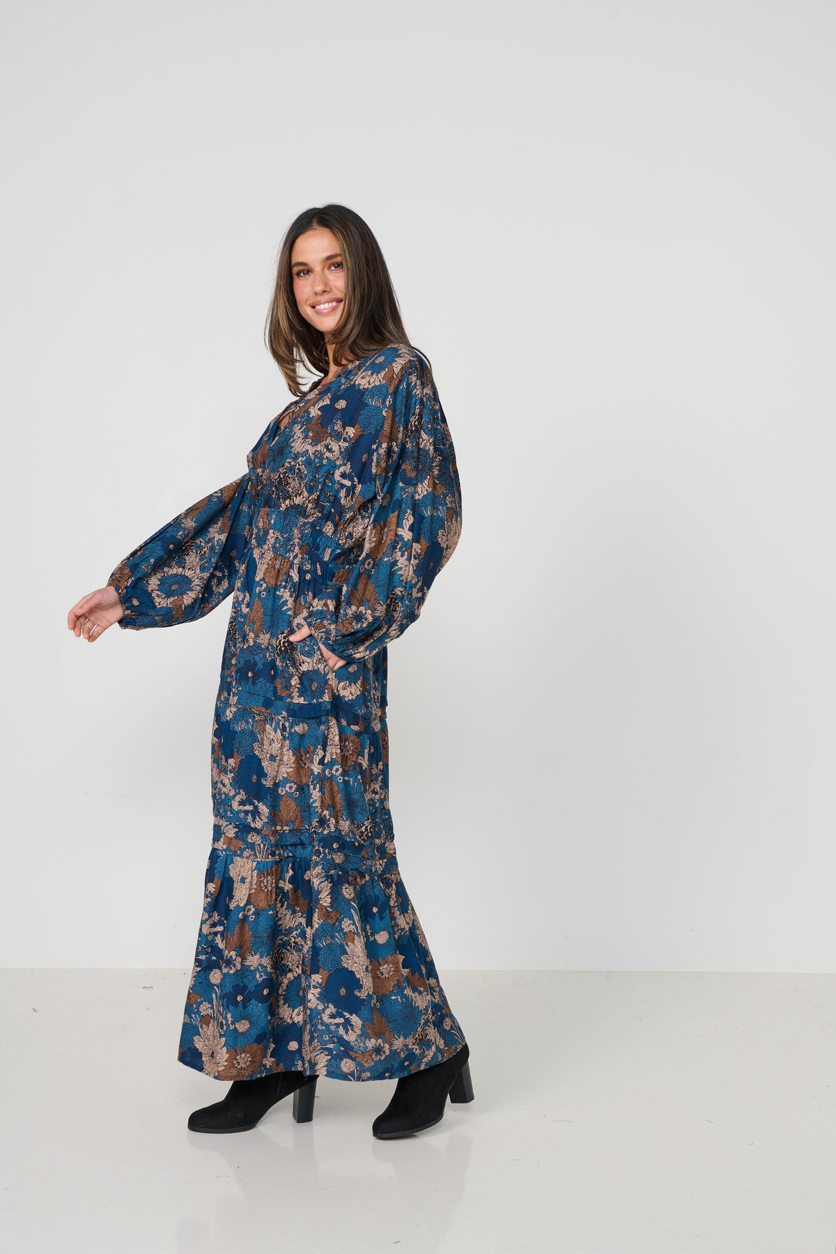 Dress Multi Panels Triple Elastic Waist