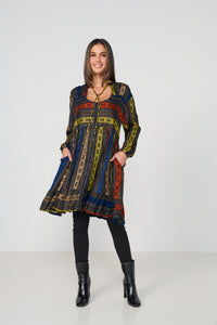 Tunic Dress Nairobi Jacquard Print