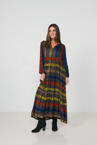 Maxi Dress Nairobi Jacquard Print