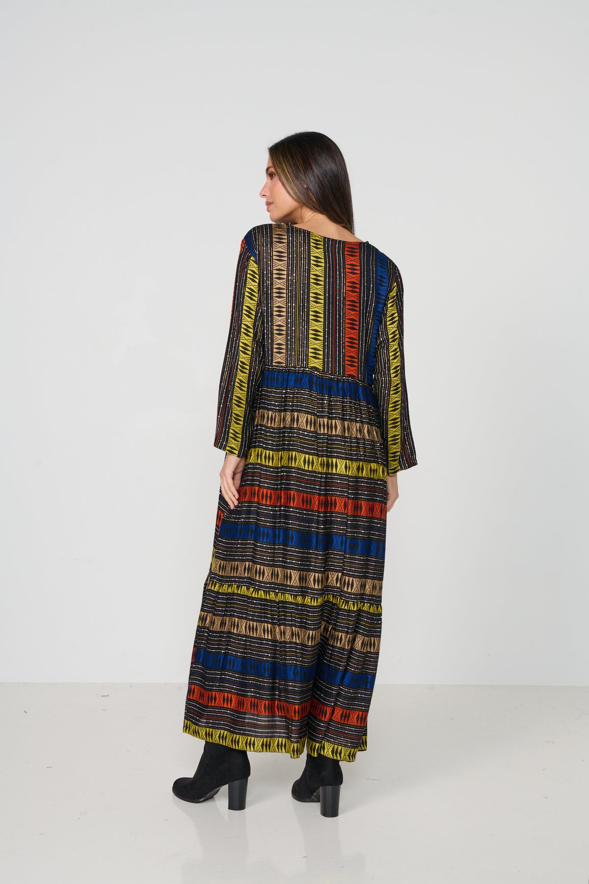 Maxi Dress Nairobi Jacquard Print