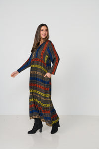 Maxi Dress Nairobi Jacquard Print