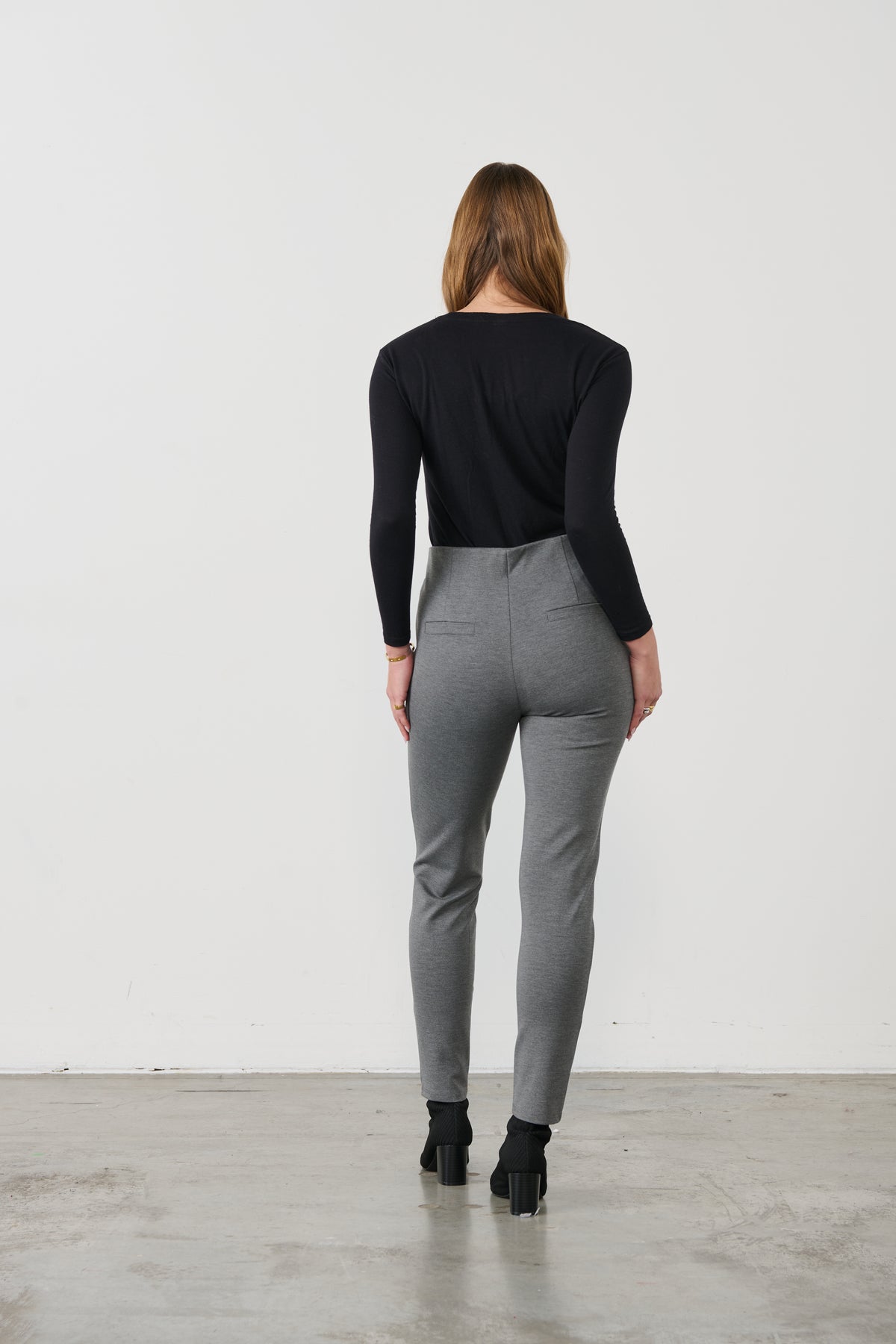 Pant 2 Vertical Zips Grey