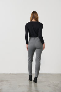 Pant 2 Vertical Zips Grey