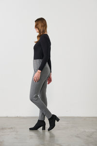 Pant 2 Vertical Zips Grey