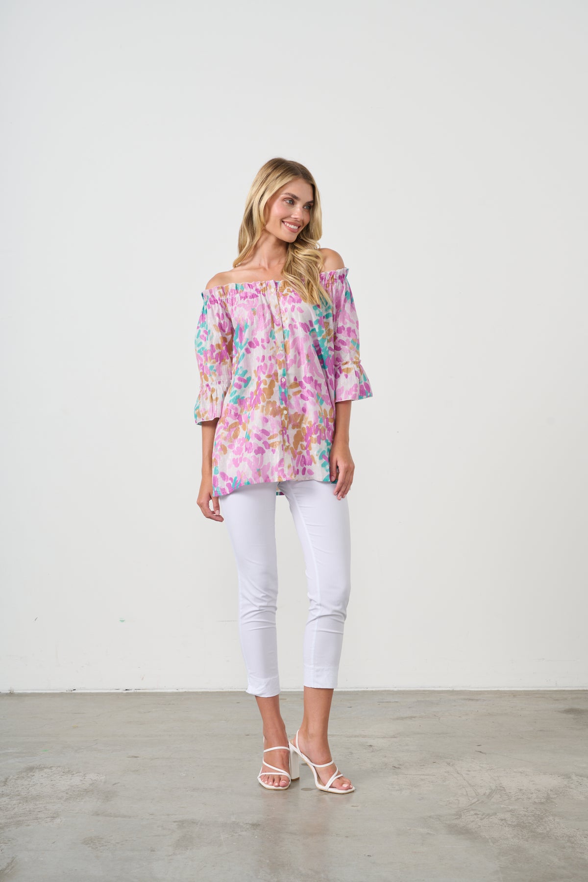 Blouse Lurex Sparkle Pink