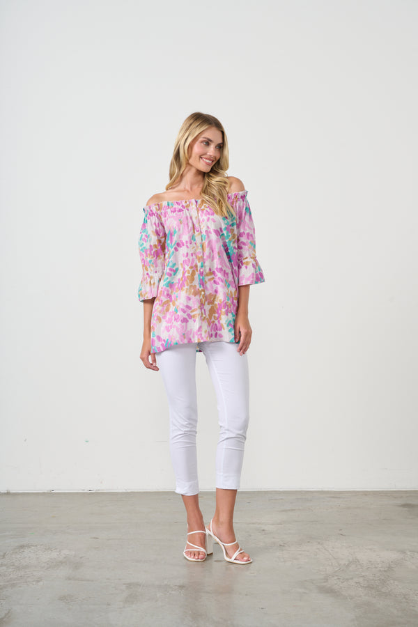 Blouse Lurex Sparkle Pink