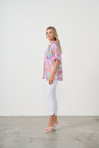 Blouse Lurex Sparkle Pink