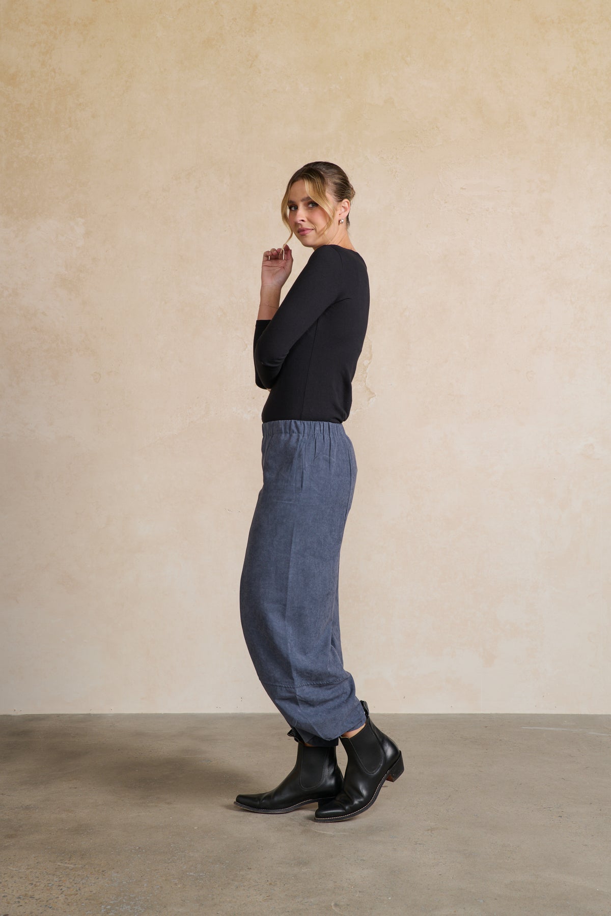 Pant Panelled in Blue