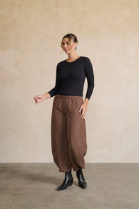 Pant Panelled in Coffee