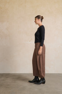 Pant Panelled in Coffee