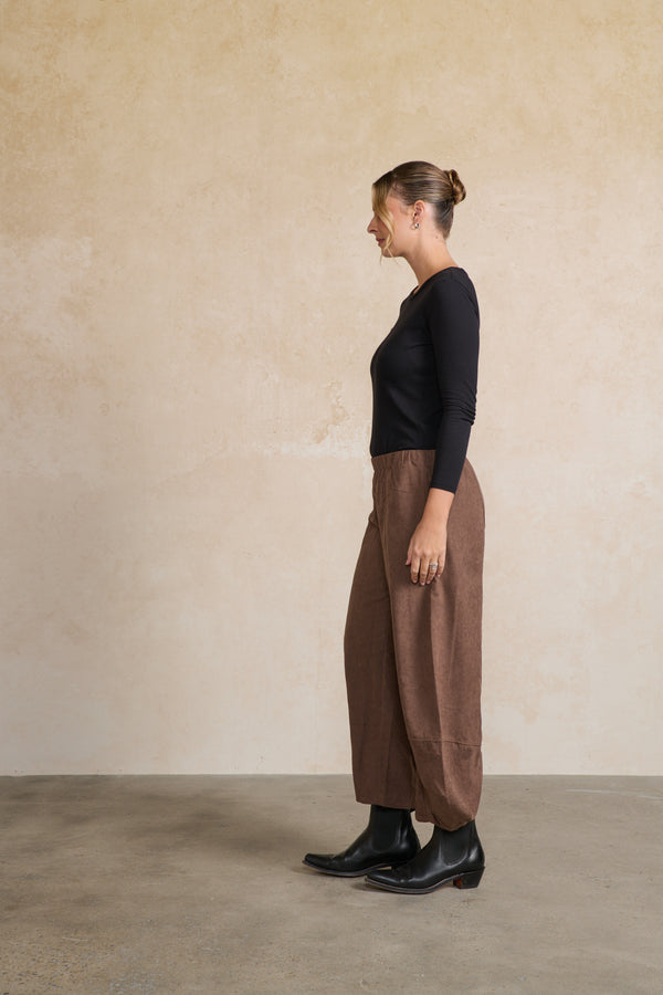Pant Panelled in Coffee