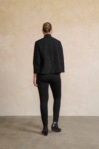 Jacket Boucle & Pockets Black