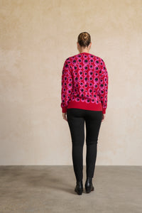Cardigan 60s Retro Party Ruby
