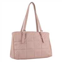 Vegan Leather Hand Bag in Blush