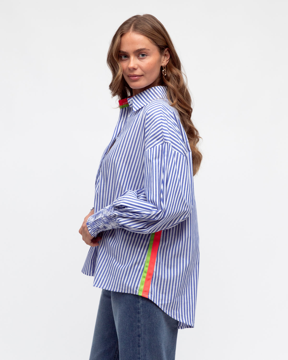 Blue Stripe Shirt/Blouse