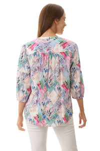Woad 3/4 sleeve shirt Woad Multi