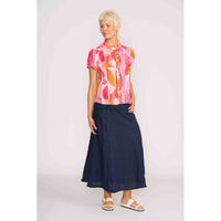 ULTIMATE CRUSH CAP SLV SHIRT BLOUSE Feeling Peachy