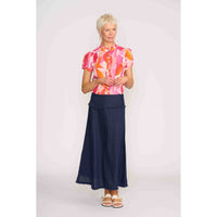 ULTIMATE CRUSH CAP SLV SHIRT BLOUSE Feeling Peachy